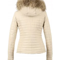 OAKWOOD Doudounes^Happy Coquille - Doudoune En Cuir Veritable A Capuche & Fourrure