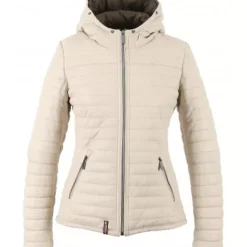 OAKWOOD Doudounes^Happy Ivoire - Doudoune En Cuir Veritable A Capuche & Fourrure