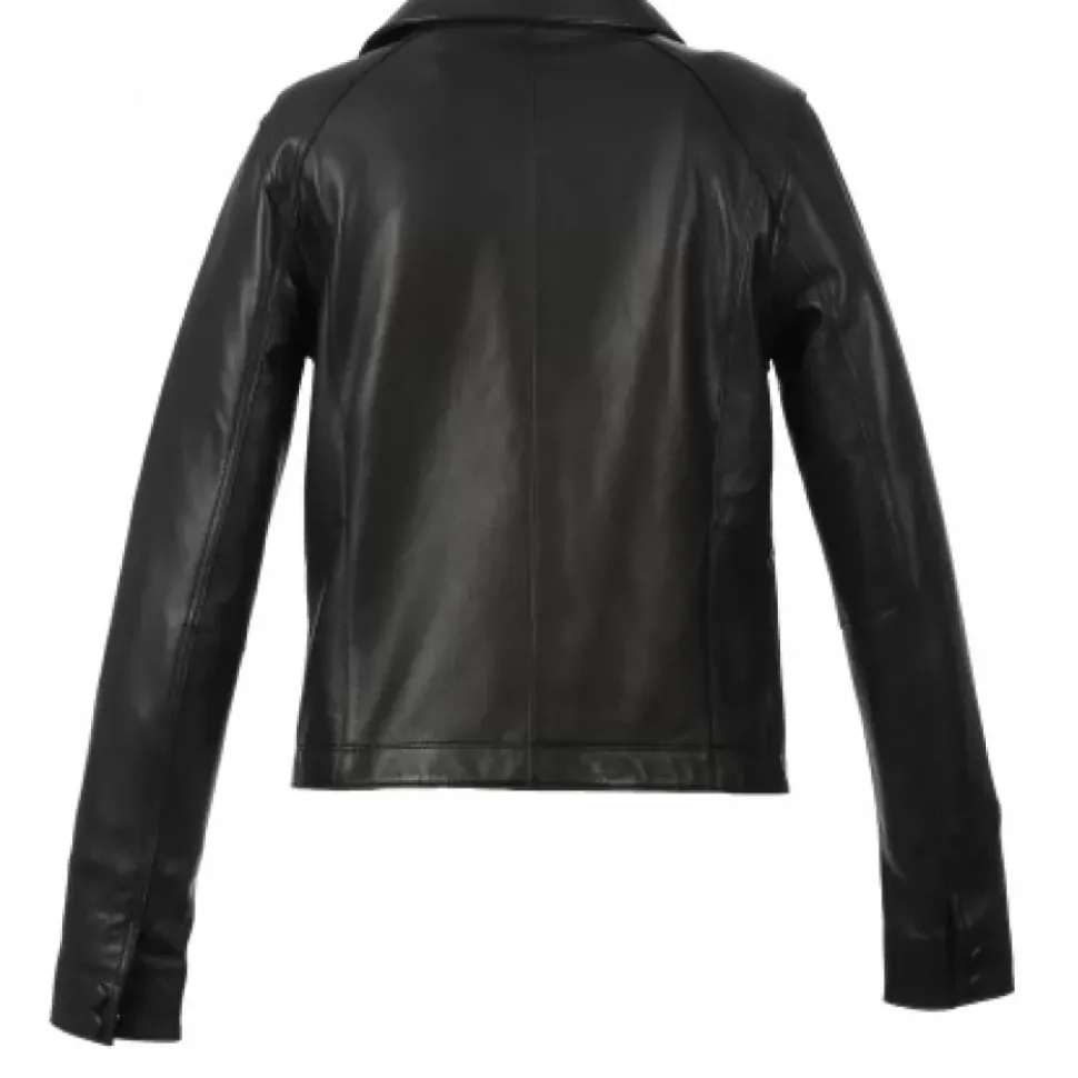 OAKWOOD Vestes^Harmony Noir - Veste Inspiration Trench Fermeture Asymetrique A Pressions