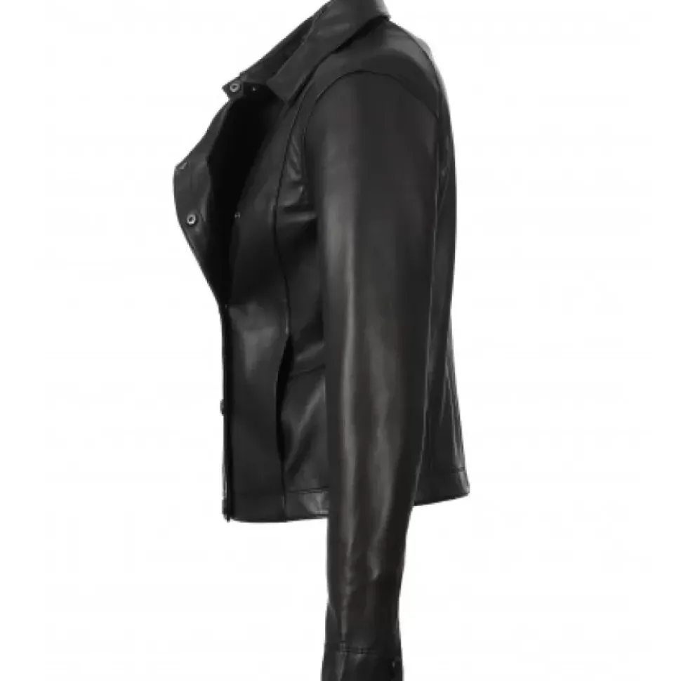 OAKWOOD Vestes^Harmony Noir - Veste Inspiration Trench Fermeture Asymetrique A Pressions
