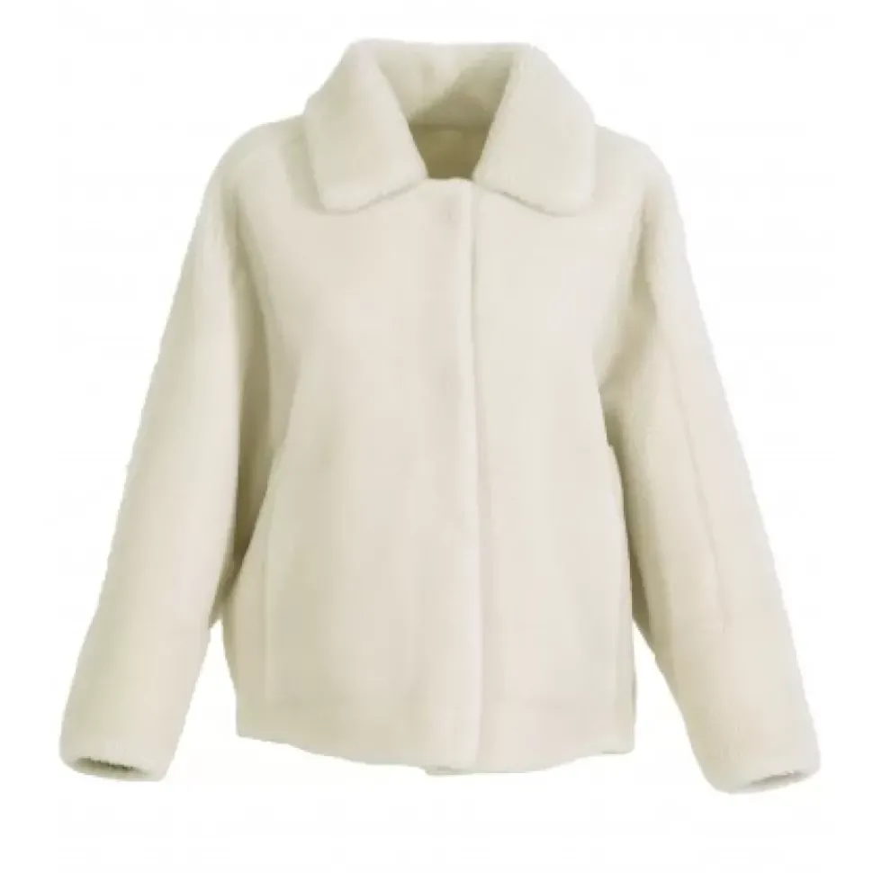 OAKWOOD Vestes^Helen Beige Clair - Veste Reversible Effet Peau Lainee
