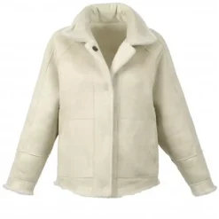 OAKWOOD Vestes^Helen Beige Clair - Veste Reversible Effet Peau Lainee