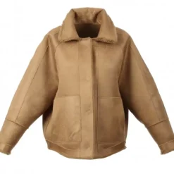 OAKWOOD Vestes^Helen Cognac - Veste Reversible Effet Peau Lainee