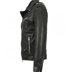 OAKWOOD Blousons^Hell Gris Fonce - Blouson Biker A Fermeture Asymetrique