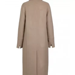 OAKWOOD Manteaux^Helsinki Taupe - Manteau En Laine Melangee