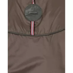 OAKWOOD Doudounes^Hyper Kaki Fonce - Doudoune Courte En Cuir Veritable Capuche A Revers