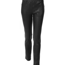 OAKWOOD Pantalons^Ivana Noir - Pantalon Legging Stretch En Cuir Veritable
