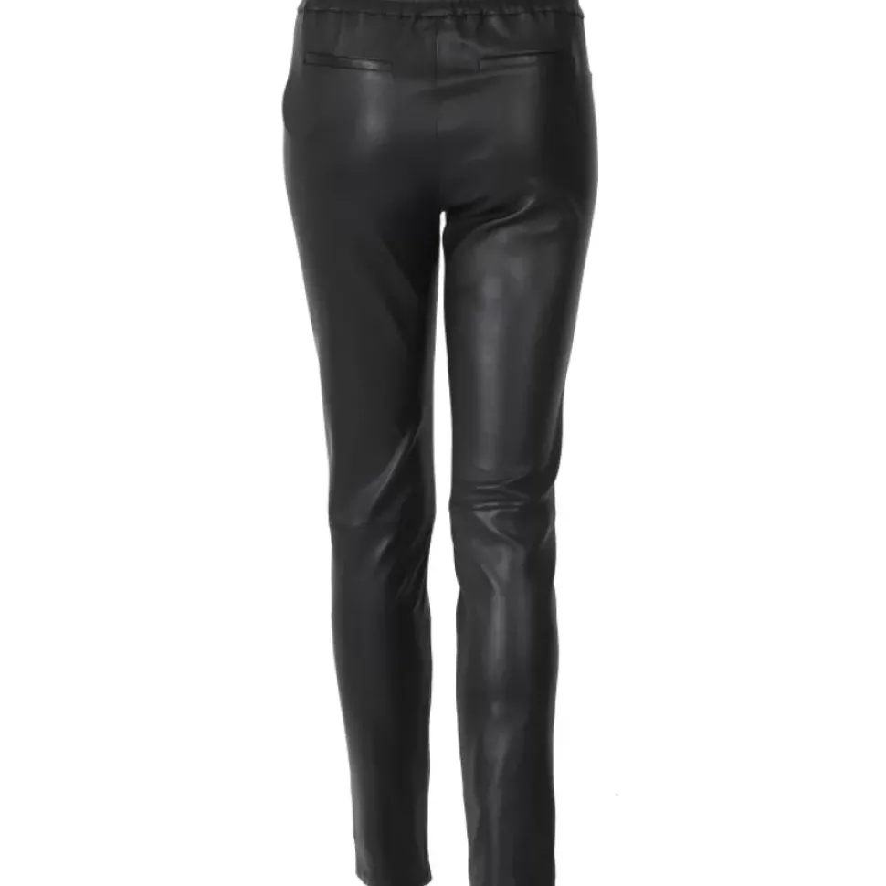 OAKWOOD Pantalons^Ivana Noir - Pantalon Legging Stretch En Cuir Veritable
