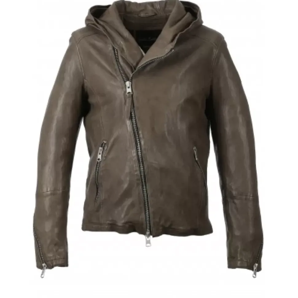 OAKWOOD Blousons^Jude Kaki - Blouson Asymetrique A Capuche