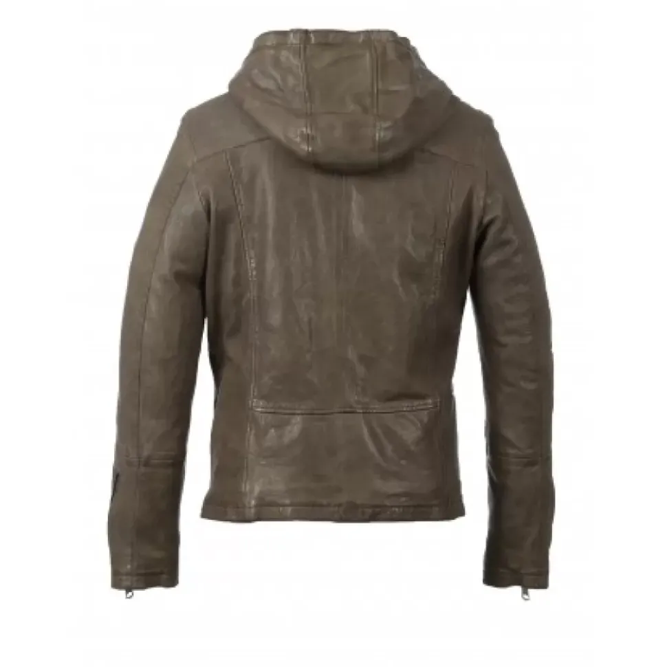 OAKWOOD Blousons^Jude Kaki - Blouson Asymetrique A Capuche