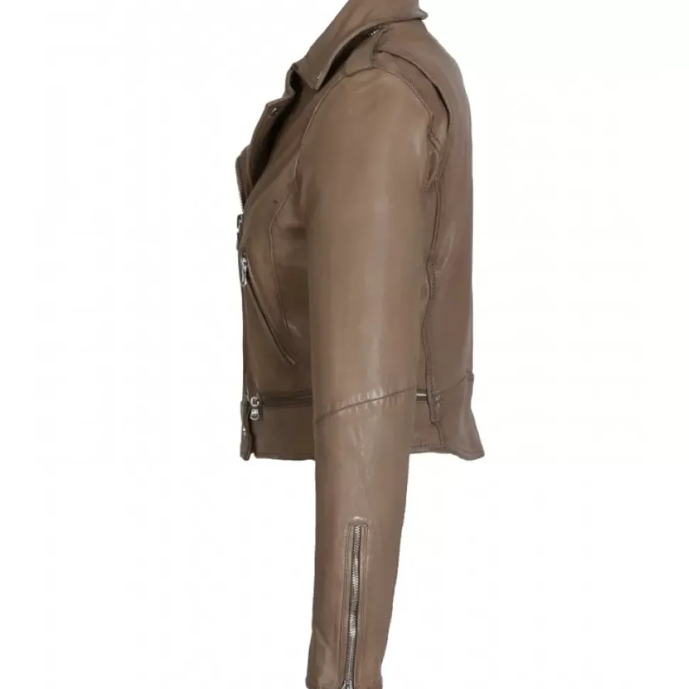 OAKWOOD Blousons^Kyoto Yemen - Blouson En Cuir Veritable Effet Lave