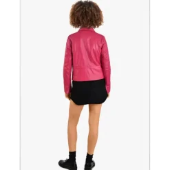OAKWOOD Vestes^Leslie Fushia - Veste Courte Col Chemise En Cuir Veritable