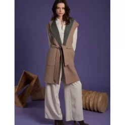 OAKWOOD Gilets^Libertad Bicolore - Manteau Sans Manche Reversible En Laine Melangee