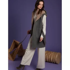 OAKWOOD Gilets^Libertad Bicolore - Manteau Sans Manche Reversible En Laine Melangee