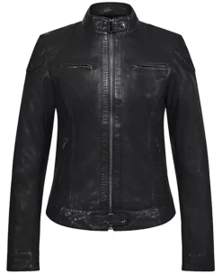 OAKWOOD Vestes^Lina Noir - Veste Courte En Cuir Veritable
