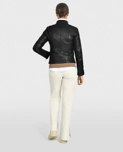 OAKWOOD Vestes^Lina Noir - Veste Courte En Cuir Veritable