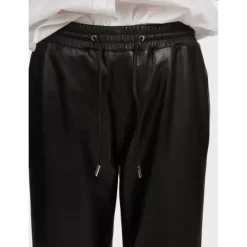 OAKWOOD Pantalons^Loft Noir - Pantalon Court En Cuir Veritable