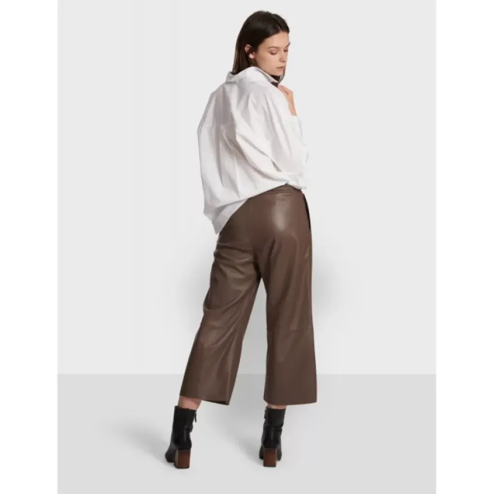 OAKWOOD Pantalons^Loft Smoke - Pantalon Court En Cuir Veritable De Mouton