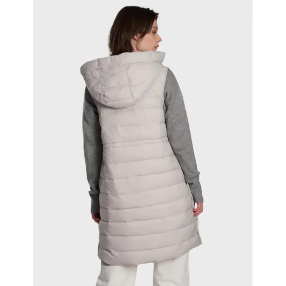 OAKWOOD Gilets^Maggy Gris Clair - Longue Doudoune Sans Manches