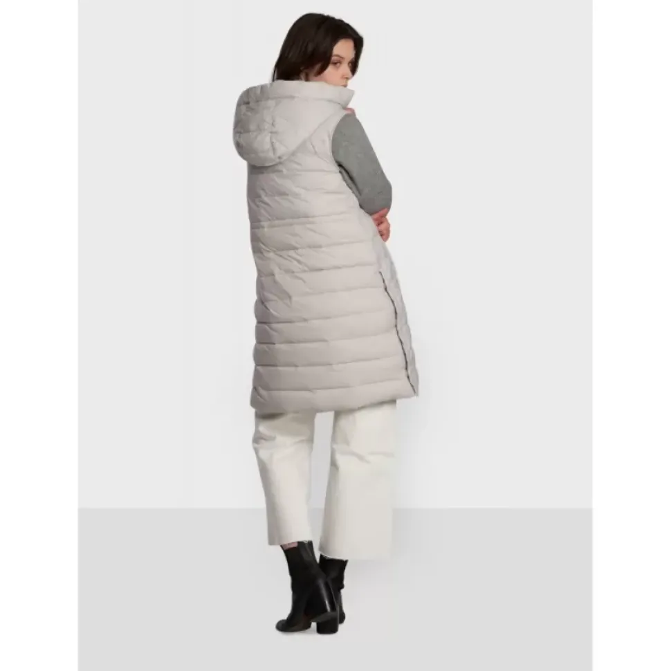 OAKWOOD Gilets^Maggy Gris Clair - Longue Doudoune Sans Manches