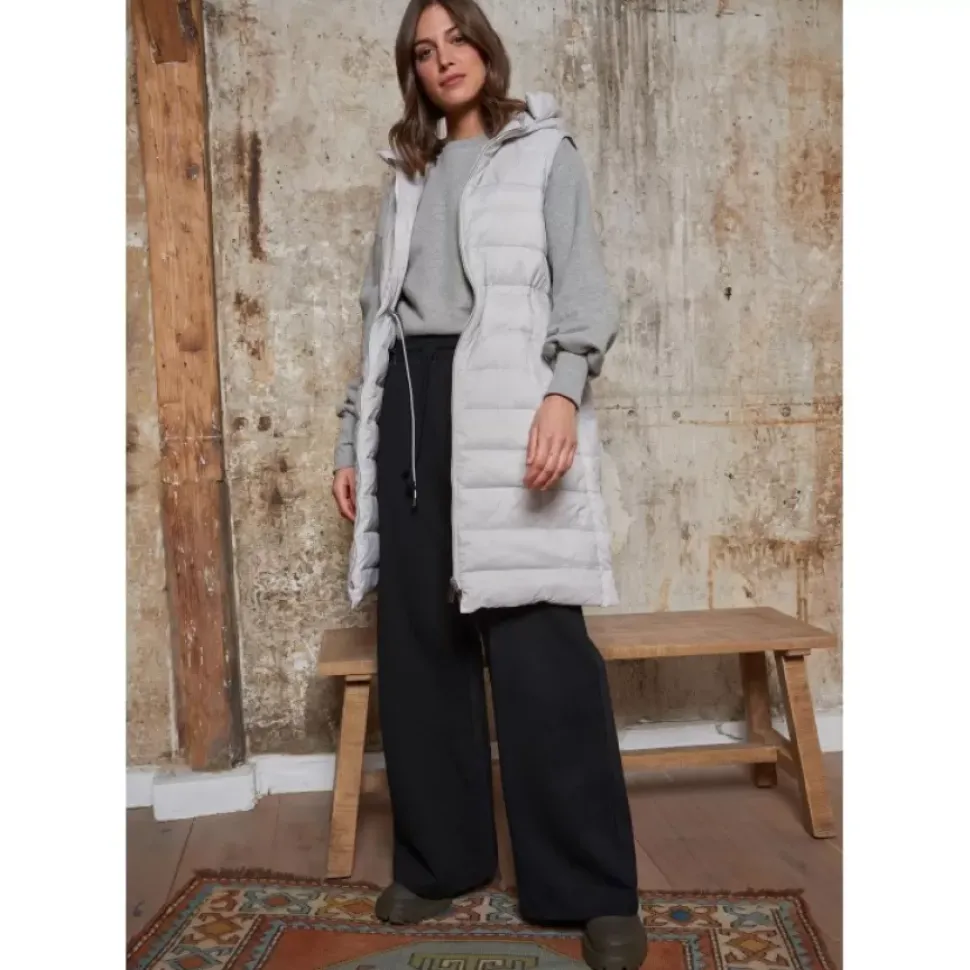 OAKWOOD Gilets^Maggy Gris Clair - Longue Doudoune Sans Manches