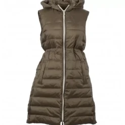 OAKWOOD Gilets^Maggy Kaki - Longue Doudoune Sans Manches