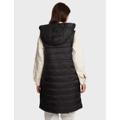 OAKWOOD Gilets^Maggy Noir-Noir - Longue Doudoune Sans Manche