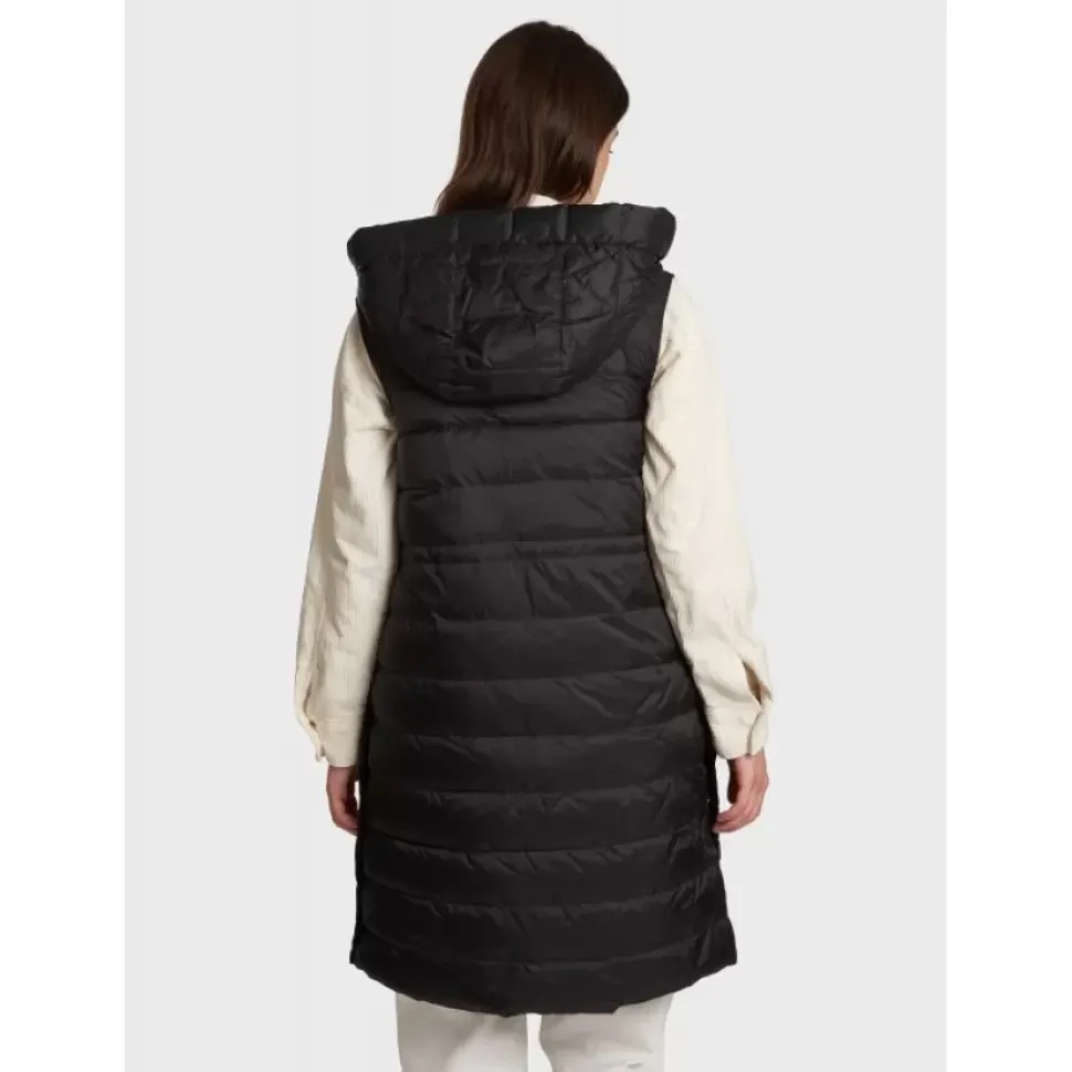 OAKWOOD Gilets^Maggy Noir-Noir - Longue Doudoune Sans Manche