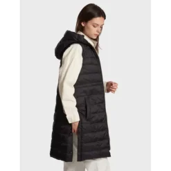 OAKWOOD Gilets^Maggy Noir-Noir - Longue Doudoune Sans Manche