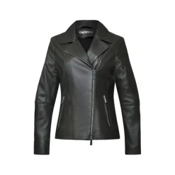 OAKWOOD Blousons^Maranta (Ref. 64592 Noir - Blouson Asymetrique En Cuir Veritable