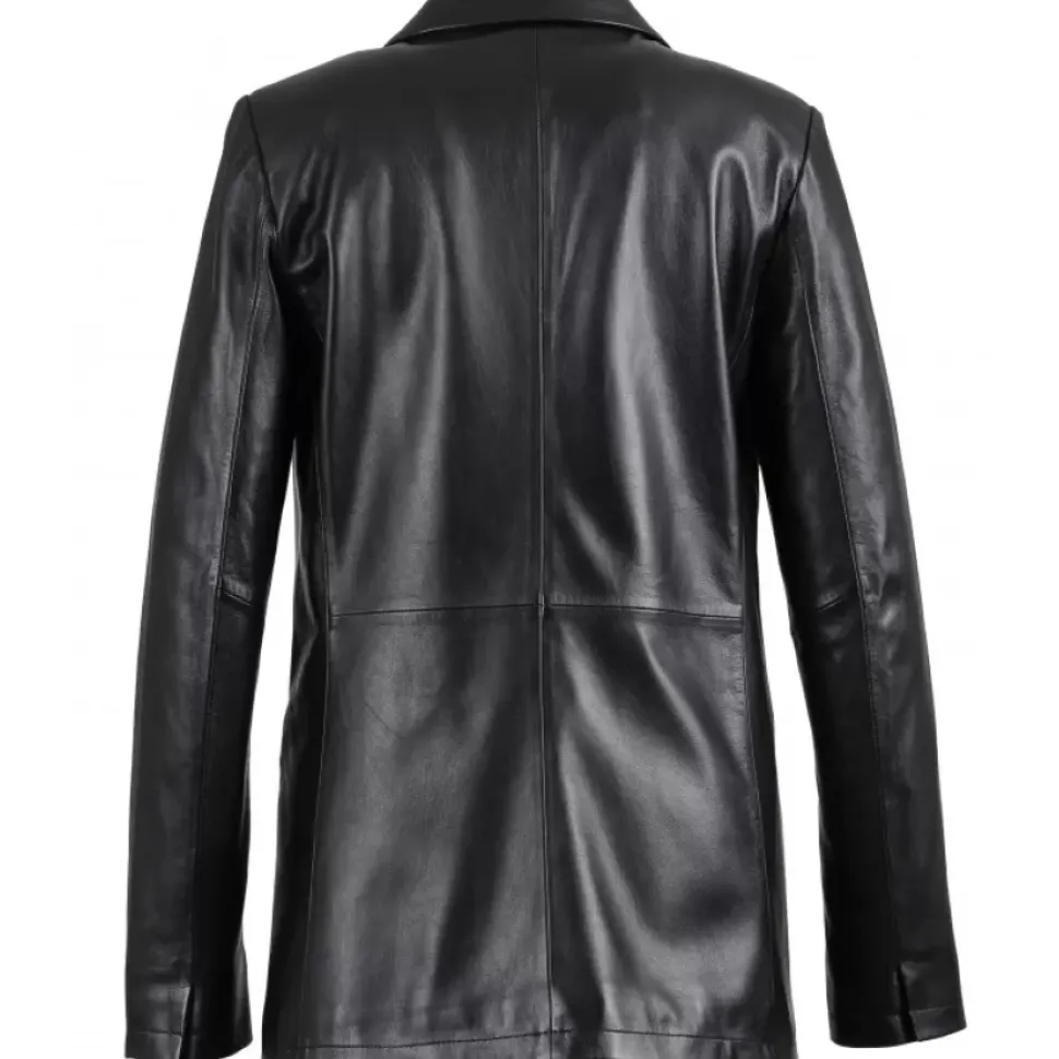 OAKWOOD Tops Et Chemises^Meg Noir - Blazer En Cuir Veritable De Mouton