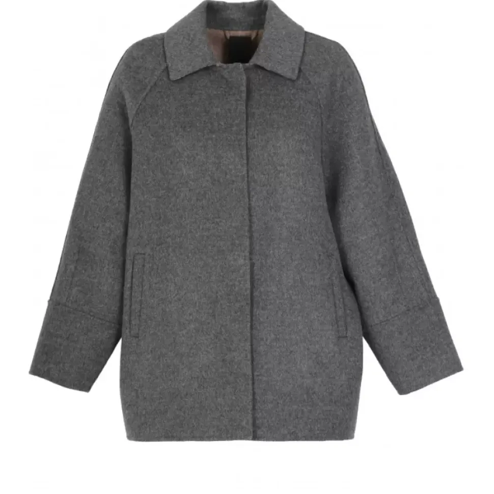 OAKWOOD Manteaux^Melisse Bicolore - Manteau Court Oversize En Laine Melangee