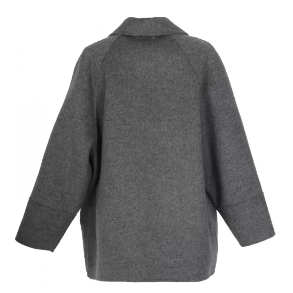 OAKWOOD Manteaux^Melisse Bicolore - Manteau Court Oversize En Laine Melangee