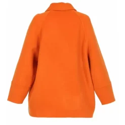 OAKWOOD Manteaux^Melisse Orange - Manteau Court Oversize En Laine Melangee