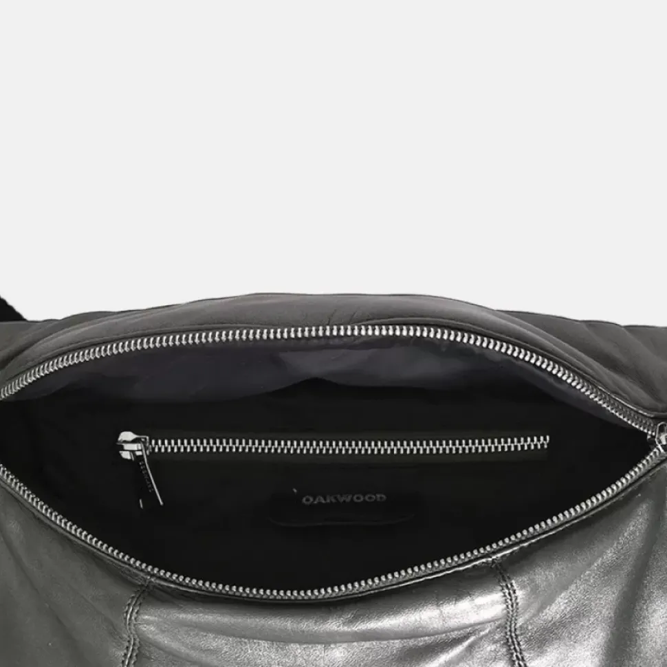 OAKWOOD Accessoires^Murillo Metal Anthracite - Sac En Bandouiliere En Cuir Veritable