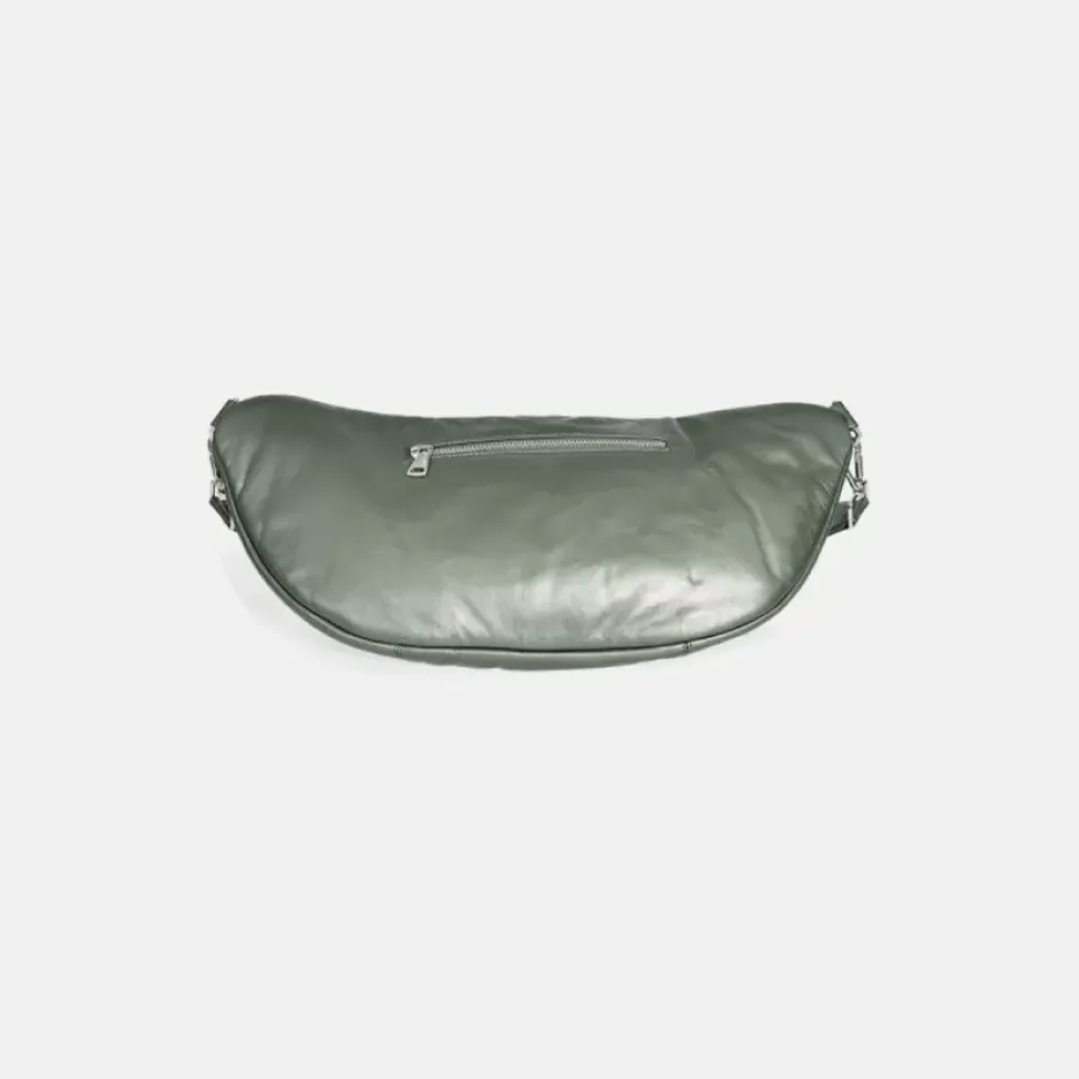 OAKWOOD Accessoires^Murillo Metal Vert Fonce - Sac En Bandouiliere En Cuir Veritable
