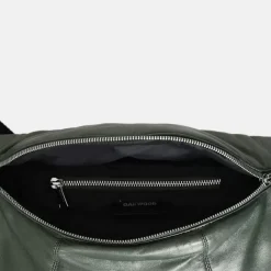 OAKWOOD Accessoires^Murillo Metal Vert Fonce - Sac En Bandouiliere En Cuir Veritable
