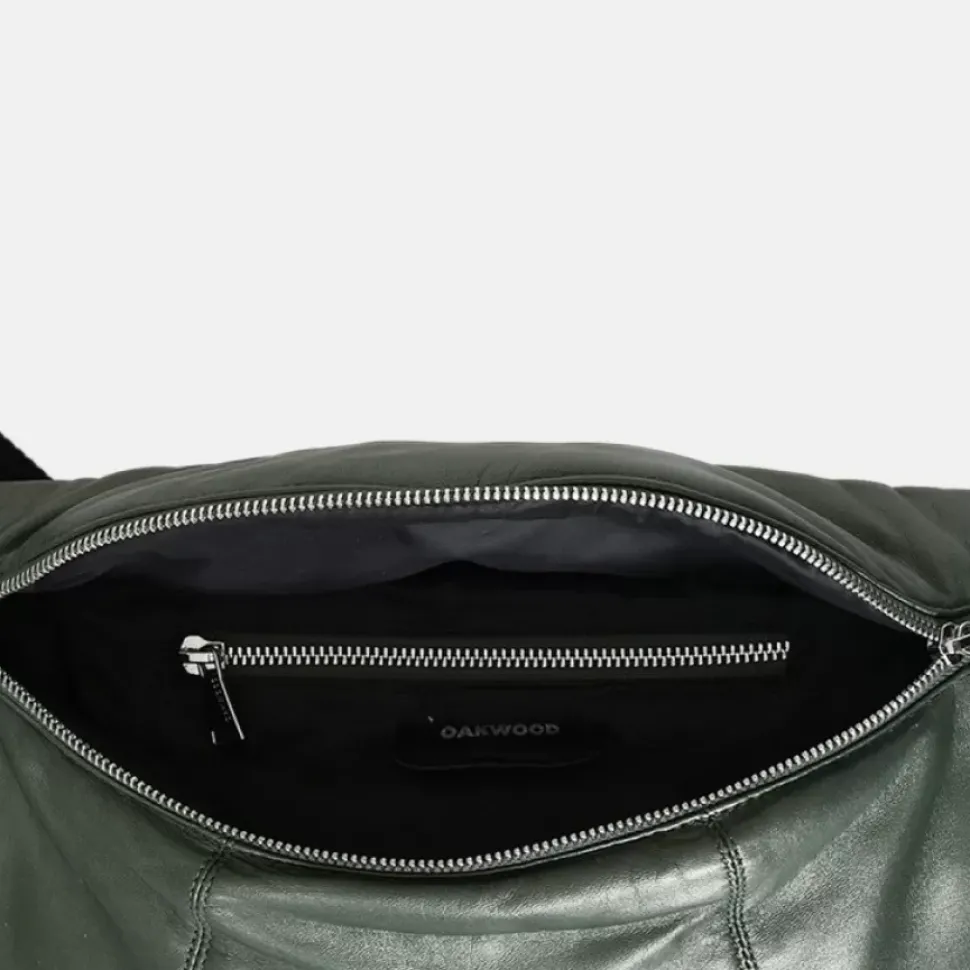 OAKWOOD Accessoires^Murillo Metal Vert Fonce - Sac En Bandouiliere En Cuir Veritable