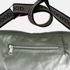 OAKWOOD Accessoires^Murillo Metal Vert Fonce - Sac En Bandouiliere En Cuir Veritable