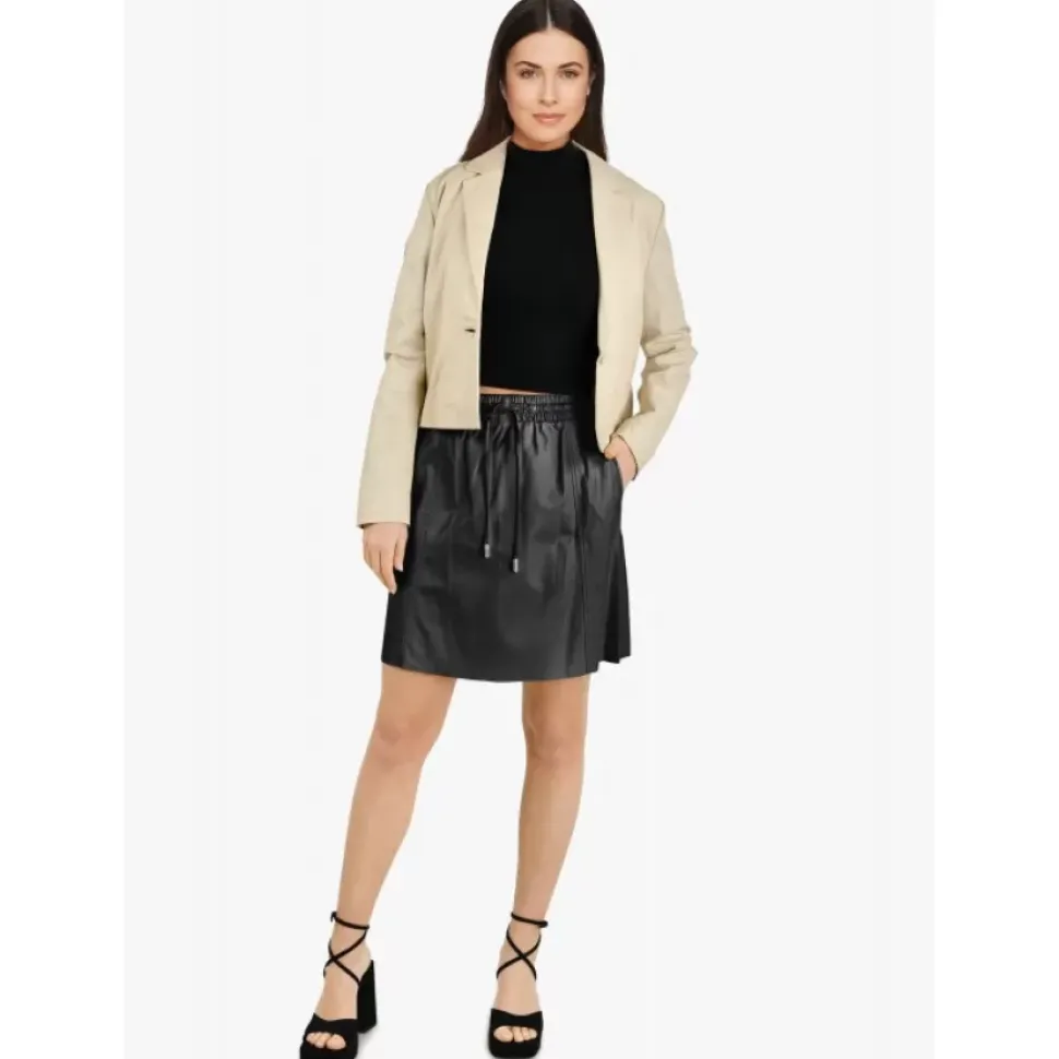 OAKWOOD Jupes Et Shorts^Nina Noir - Jupe Courte En Cuir Veritable