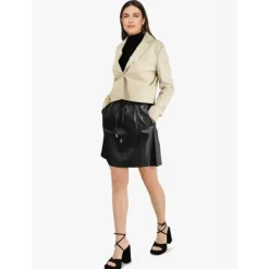 OAKWOOD Jupes Et Shorts^Nina Noir - Jupe Courte En Cuir Veritable