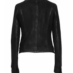 OAKWOOD Blousons^Penny Noir - Blouson A Col Rond En Cuir Veritable