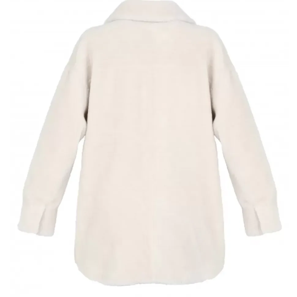 OAKWOOD Manteaux^Perfume Neige Kaki - Manteau Surchemise Reversible Effet Mouton Retourne