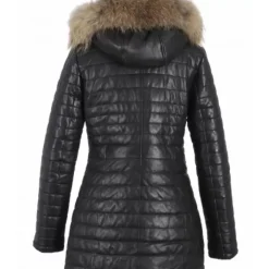 OAKWOOD Doudounes^Poppy Noir - Doudoune Longue En Cuir Veritable
