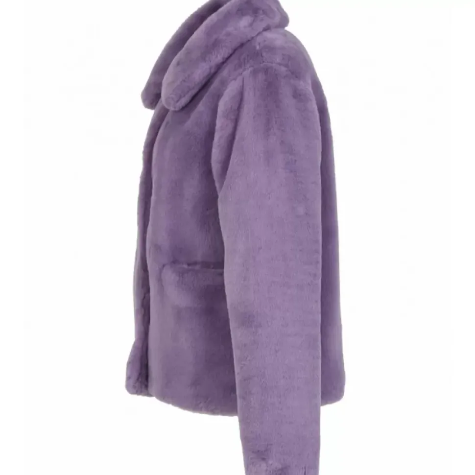 OAKWOOD Manteaux^Possession Violet Clair - Manteau Court En Fausse Fourrure