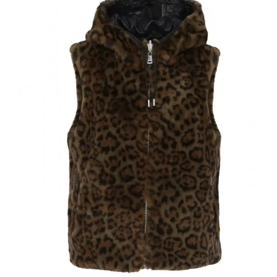 OAKWOOD Gilets^Smile Bi Camo - Gilet Sans Manche Reversible En Fausse Fourrure Et Nylon