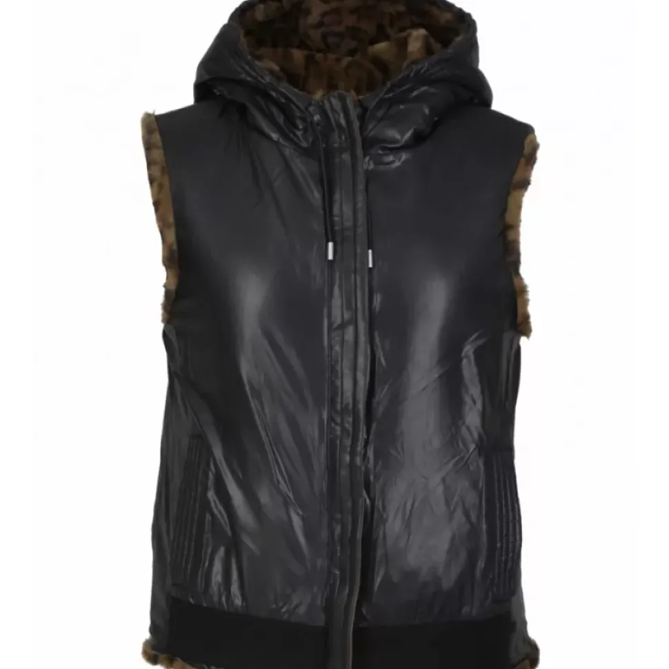 OAKWOOD Gilets^Smile Bi Camo - Gilet Sans Manche Reversible En Fausse Fourrure Et Nylon