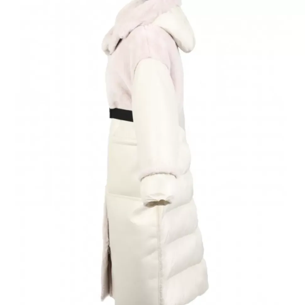OAKWOOD Manteaux^Sofia Coquille - Manteau Long Tri-Matiere Fausse Fourrure / Similicuir / Nylon Doudoune