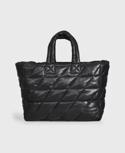OAKWOOD Accessoires^Sorolla Noir - Sac Cabas En Cuir Veritable Matelasse
