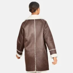 OAKWOOD Vestes^Spectacle Marron Vieilli - Veste Effet Peau Retournee Fourrure Synthetique